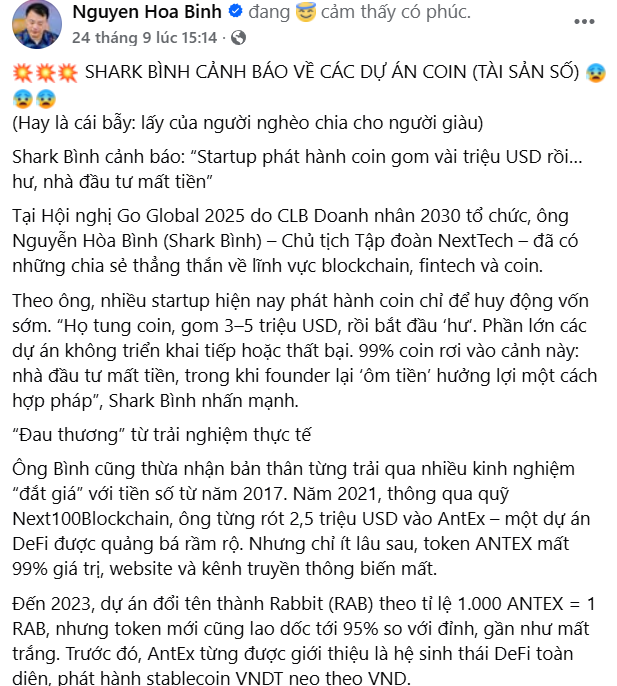 Toàn cảnh vụ lùm xùm liên quan dự án tiền số AntEx của Shark Bình: Bắt đầu từ đâu, ai là nạn nhân? - Ảnh 1