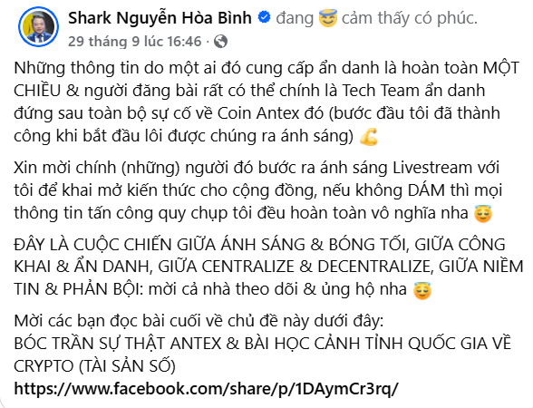 Toàn cảnh vụ lùm xùm liên quan dự án tiền số AntEx của Shark Bình: Bắt đầu từ đâu, ai là nạn nhân? - Ảnh 3
