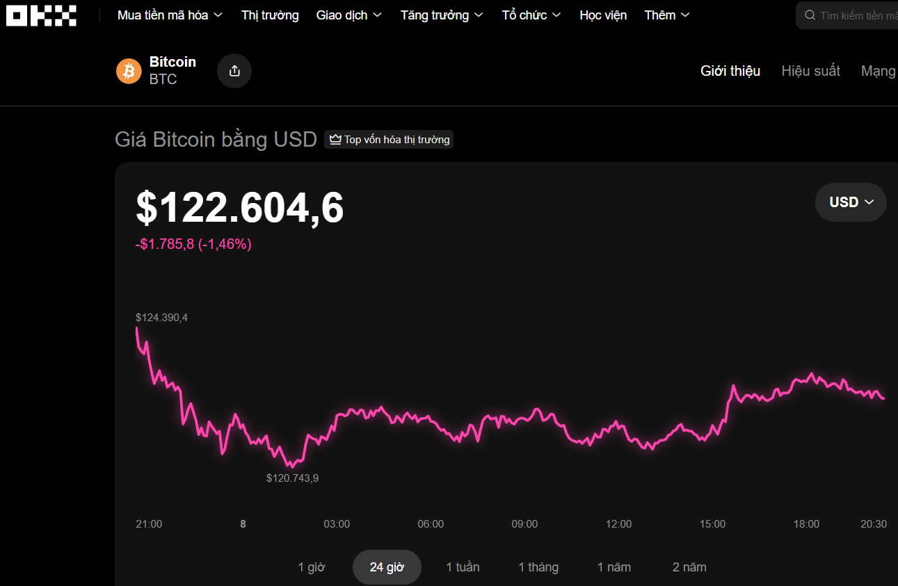 Thị trường tiền số hôm nay, 8-10: Bitcoin có thể đạt mức 140.000 USD - Ảnh 1