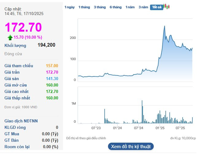 Cổ phiếu doanh nghiệp khoáng sản tăng kịch trần giữa lúc VN-Index giảm mạnh - Ảnh 1