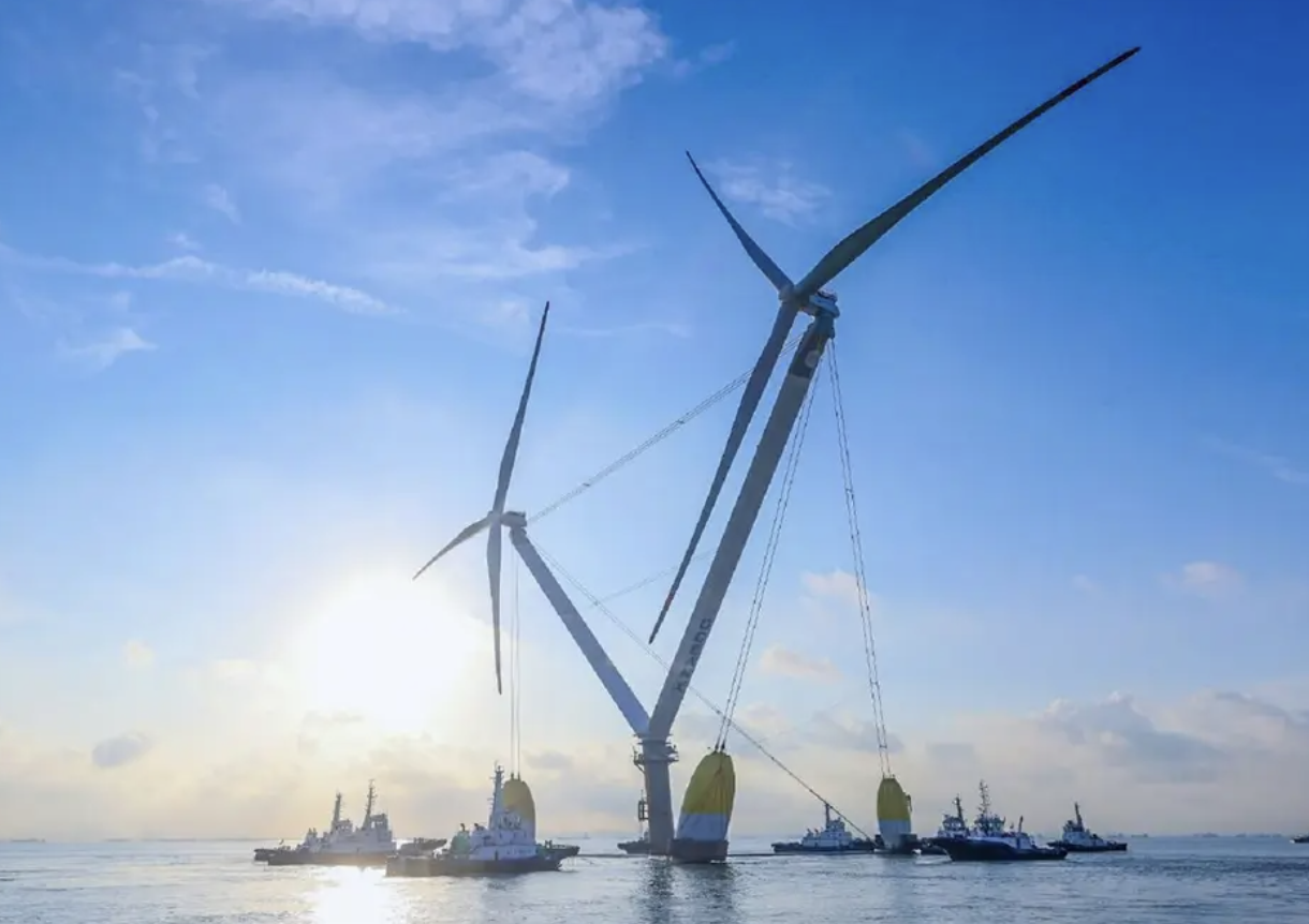 Mỹ, châu Âu làm nhưng đều bỏ cuộc, Trung Quốc liên tục phá kỷ lục: Ra mắt tuabin gió 'khủng' nhất hành tinh, dài hơn 3 sân bóng đá, gió bão 260km//h vẫn hoạt động bình thường - Ảnh 1