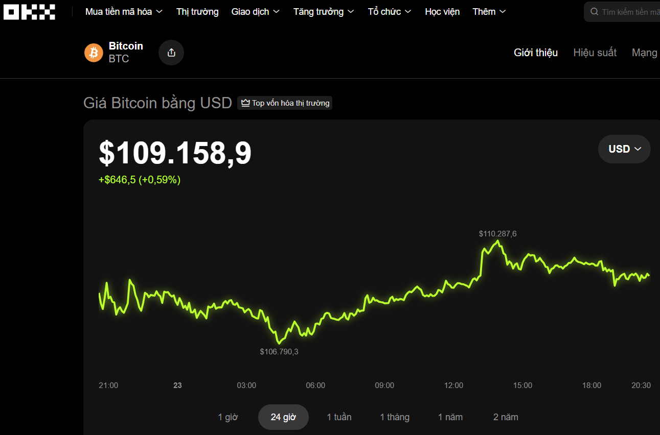 Thị trường tiền số hôm nay, 23-10: Bitcoin tăng nhẹ nhưng dự báo sẽ khiến nhà đầu tư bị sốc - Ảnh 1