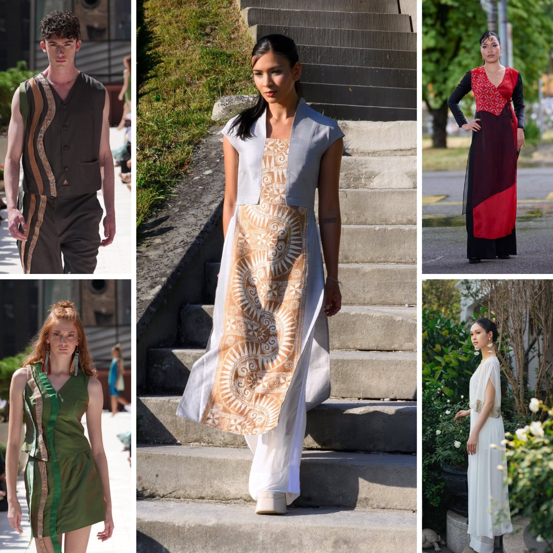 Từ sợi lá dứa, sợi ngô hay vỏ trái cây tưởng chừng như bỏ đi, nhà thiết kế Việt ‘biến hóa’ đưa thời trang dân tộc ra sàn diễn quốc tế - Ảnh 9