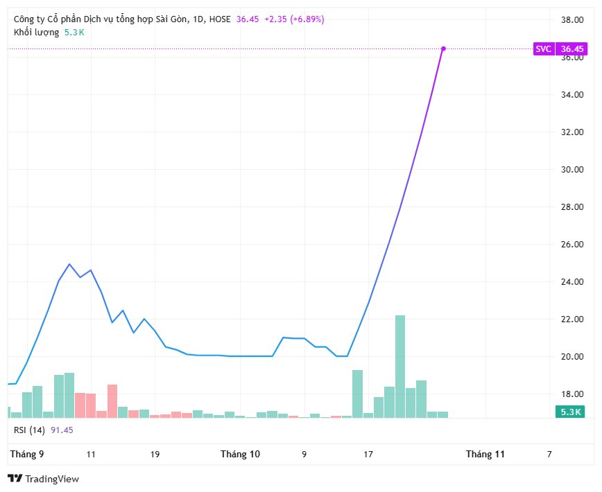 Sau khi bán đất Cần Giờ cho nhà GELEX lấy hơn 600 tỷ, cổ phiếu của công ty phân phối ô tô lớn nhất sàn tăng 80% sau 9 phiên trần liên tiếp - Ảnh 1