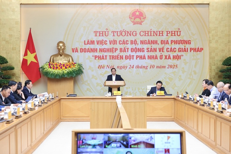 Thủ tướng chủ trì họp để ban hành Nghị quyết mới của Chính phủ về đột phá phát triển nhà ở xã hội - Ảnh 1