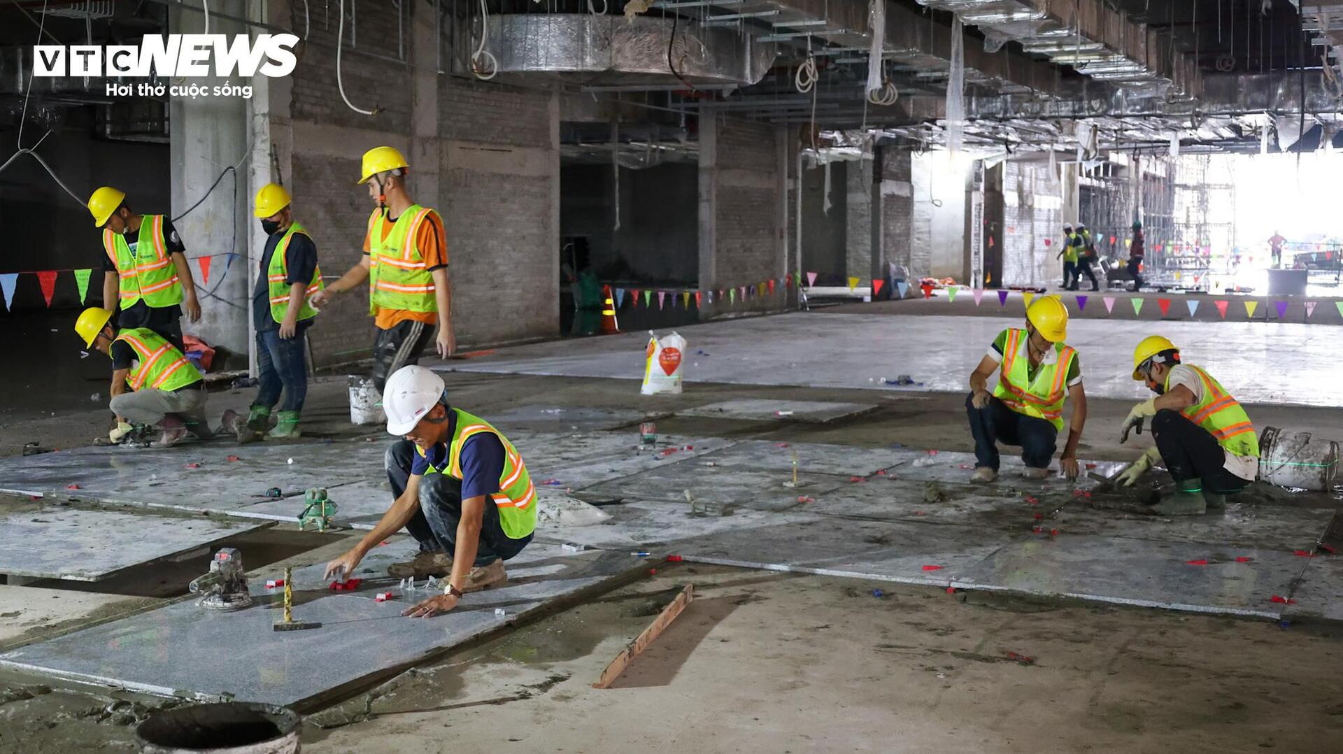 Công nhân thi công ngày đêm, nhiều hạng mục sân bay Long Thành vượt tiến độ - Ảnh 9