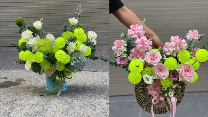 Quà 20/10 độc lạ: Tùng bonsai mạ vàng đắt đỏ, hoa Pickleball lần đầu xuất hiện - Ảnh 3