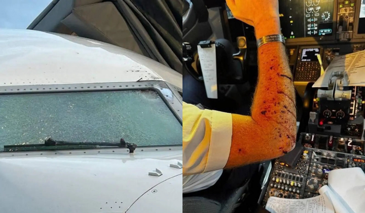 'Mảnh vỡ vũ trụ' đâm vào buồng lái máy bay ở độ cao 11.000m - Ảnh 1