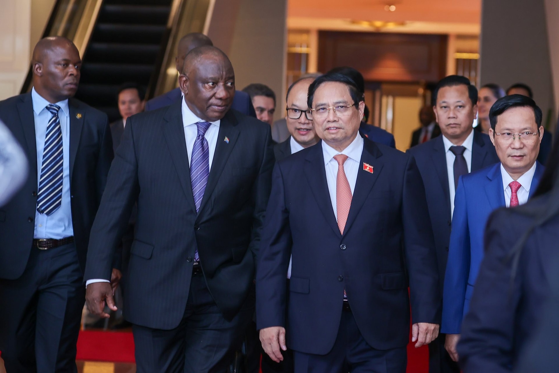 Tổng thống Nam Phi: Việt Nam là cửa ngõ vào Đông Nam Á, đạt mức tăng trưởng "đáng ngưỡng mộ" - Ảnh 5