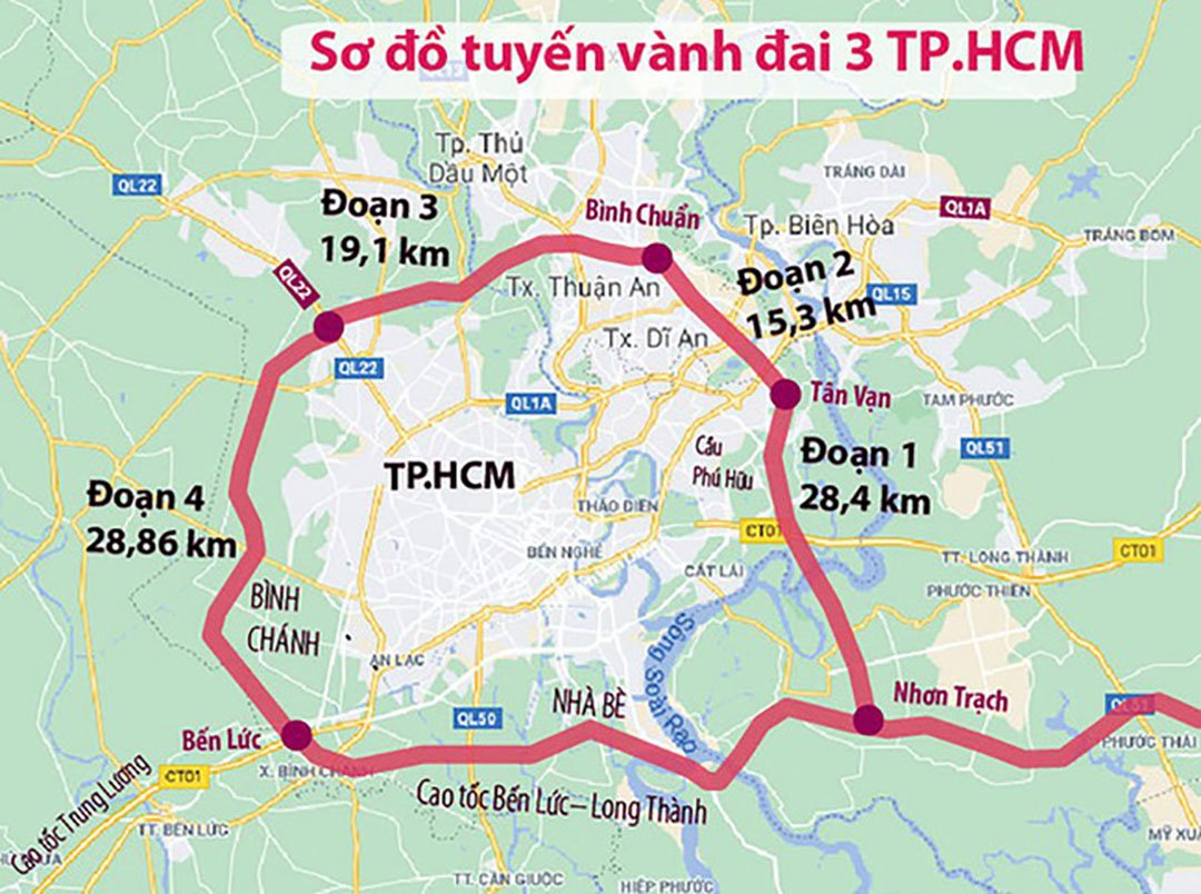 Đường Vành đai 3 TP HCM sẽ thông xe kỹ thuật vào tháng 12 tới - Ảnh 1