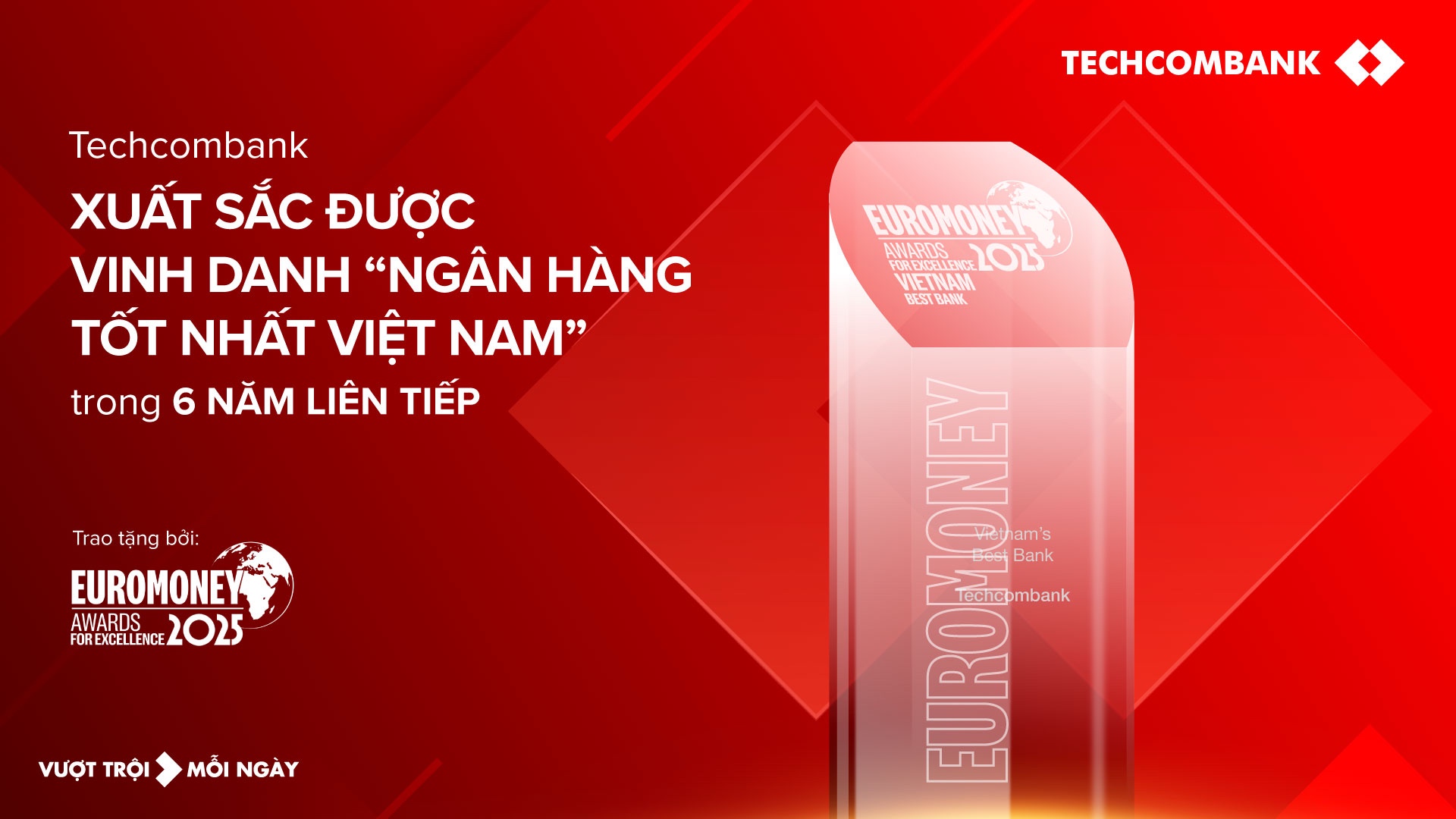 Techcombank lần thứ 6 liên tiếp được Euromoney vinh danh “Ngân hàng tốt nhất Việt Nam” - Ảnh 1