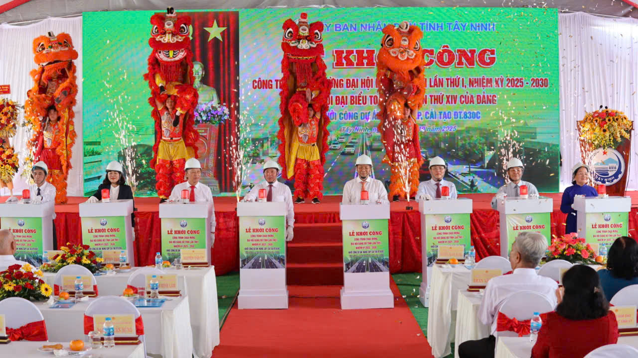 Tây Ninh khởi công dự án đường tỉnh hơn 1.850 tỉ đồng kết nối TP HCM - Ảnh 2