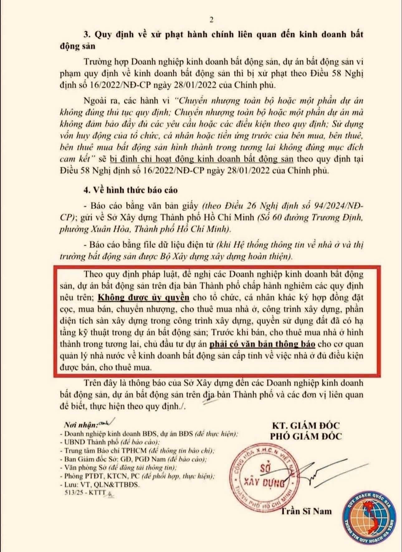 TP HCM đề nghị doanh nghiệp BĐS không ủy quyền ký hợp đồng đặt cọc, mua bán - Ảnh 3