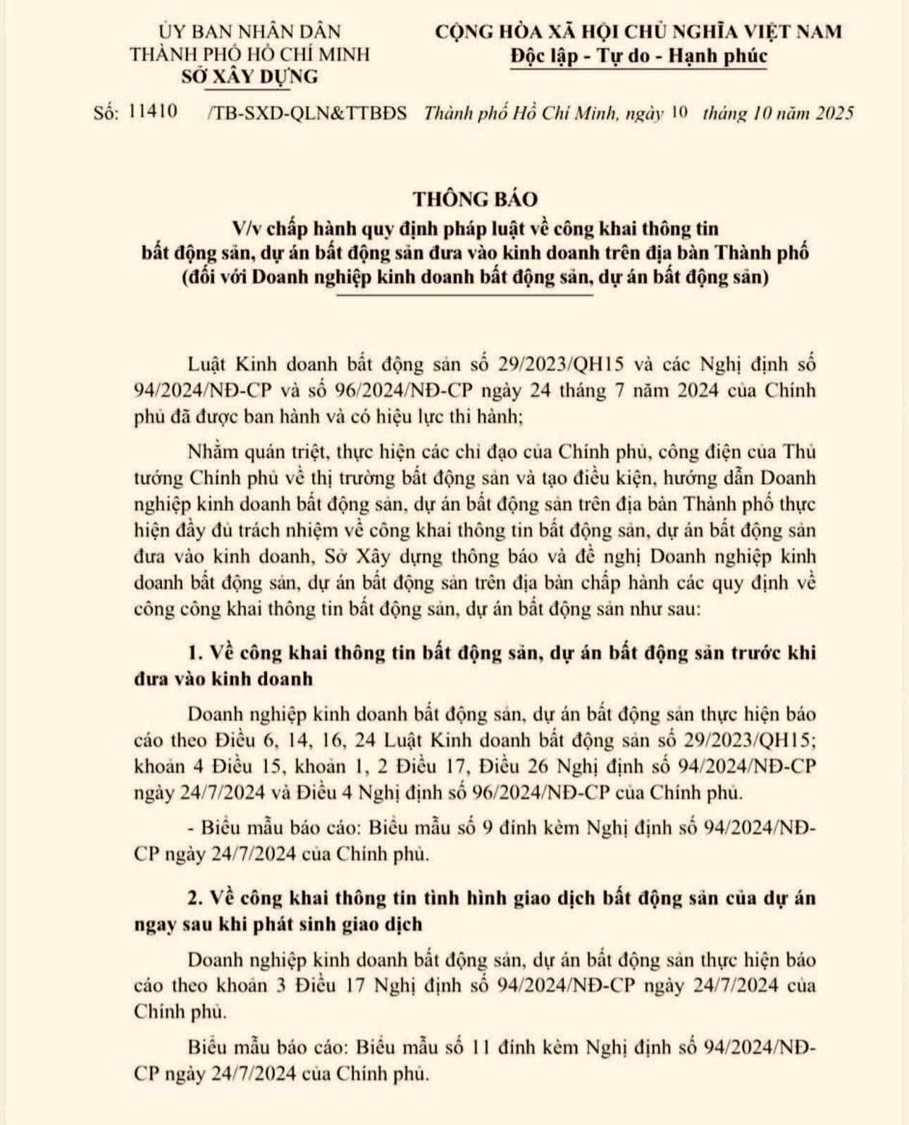 TP HCM đề nghị doanh nghiệp BĐS không ủy quyền ký hợp đồng đặt cọc, mua bán - Ảnh 2