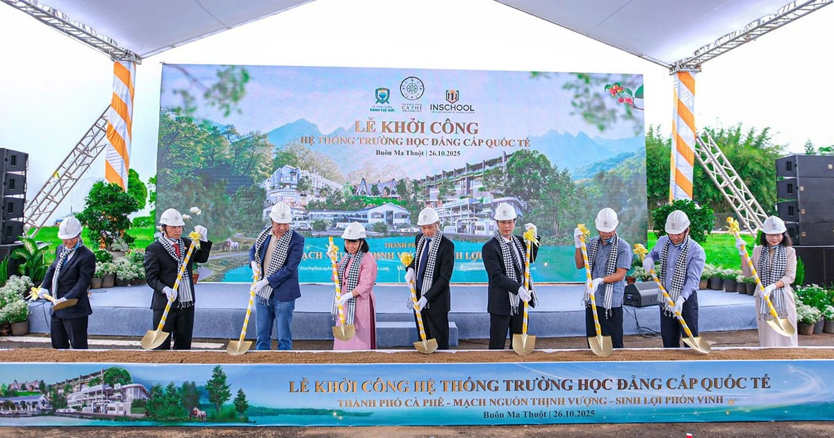 Trung Nguyên Legend khởi công hệ thống trường học tiêu chuẩn quốc tế