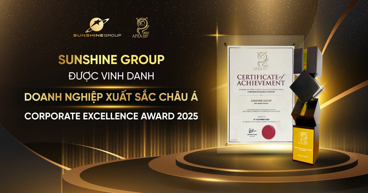 Sunshine Group được vinh danh Doanh nghiệp xuất sắc châu Á tại APEA 2025