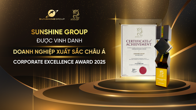 Sunshine Group được vinh danh Doanh nghiệp xuất sắc châu Á tại APEA 2025 - Ảnh 1