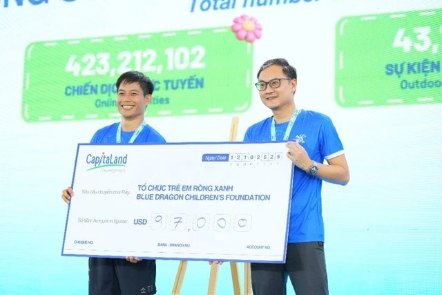 CapitaLand tài trợ hơn 2,5 tỉ đồng trong chiến dịch 'Bước chân gắn kết yêu thương' mùa 3 - Ảnh 1