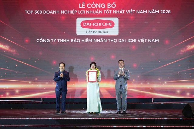 Dai-ichi Life Việt Nam vinh dự nhận 'Top 500 Doanh nghiệp Lợi nhuận tốt nhất Việt Nam' - Ảnh 1