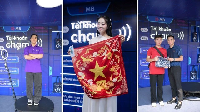 Hàng ngàn sinh viên xếp hàng để ‘chạm’ loạt công nghệ thanh toán của MB - Ảnh 2