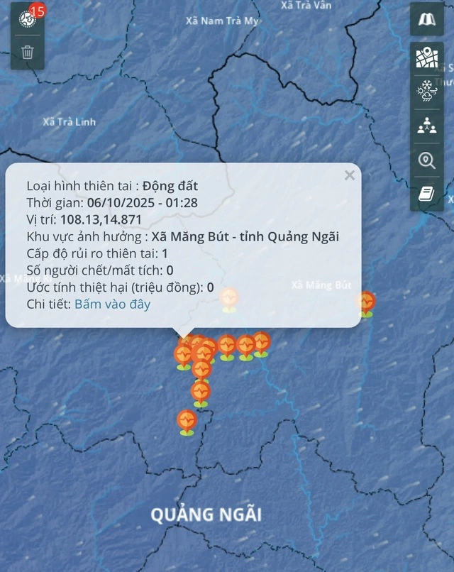 Động đất xuất hiện dồn dập, mạnh nhất đến 4,9 độ - Ảnh 2