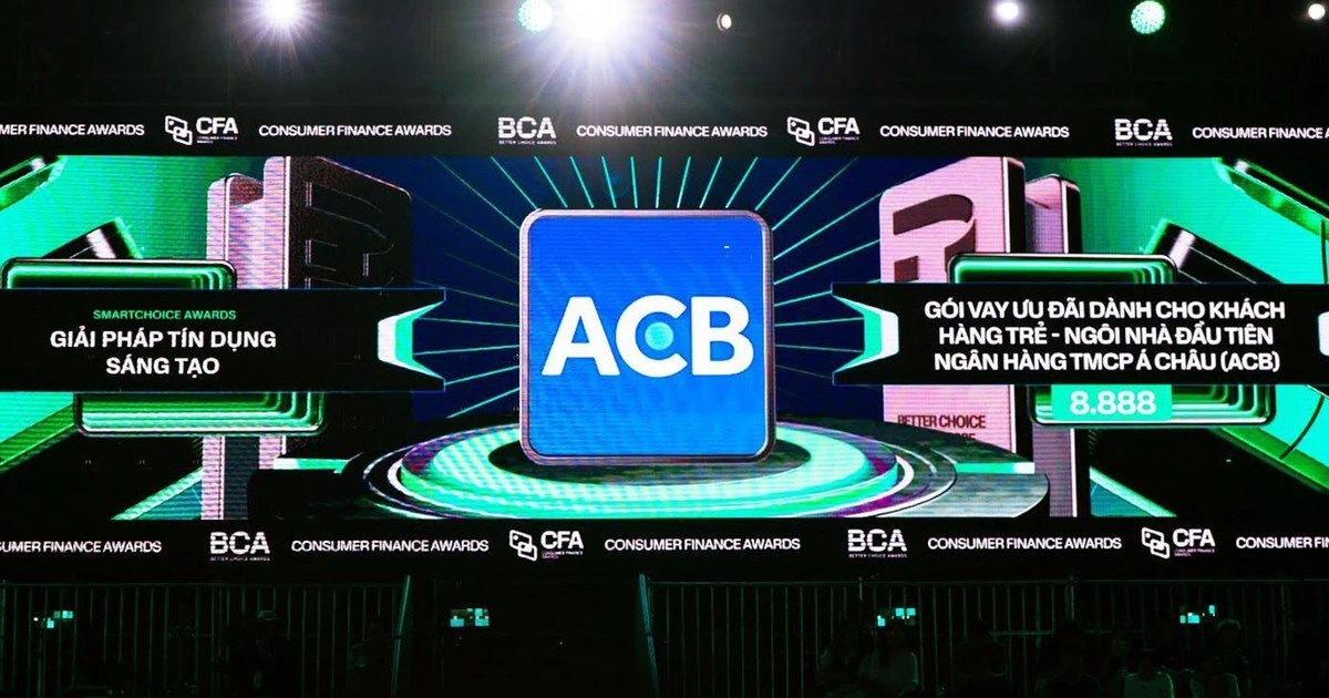 ACB được vinh danh Giải pháp tín dụng Sáng tạo với chương trình 'Ngôi Nhà Đầu Tiên'