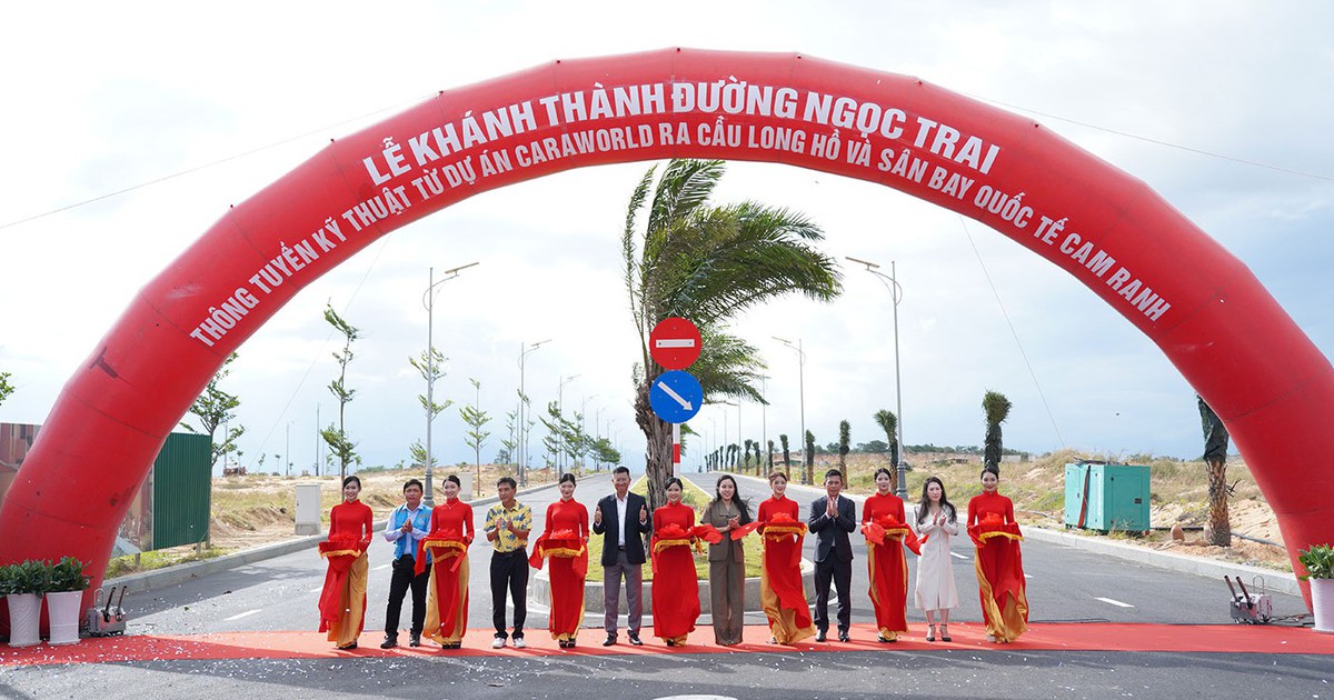 Thông xe tuyến đường kết nối CaraWorld đến sân bay quốc tế Cam Ranh