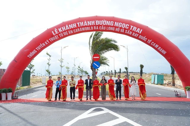 Thông xe tuyến đường kết nối CaraWorld đến sân bay quốc tế Cam Ranh - Ảnh 1
