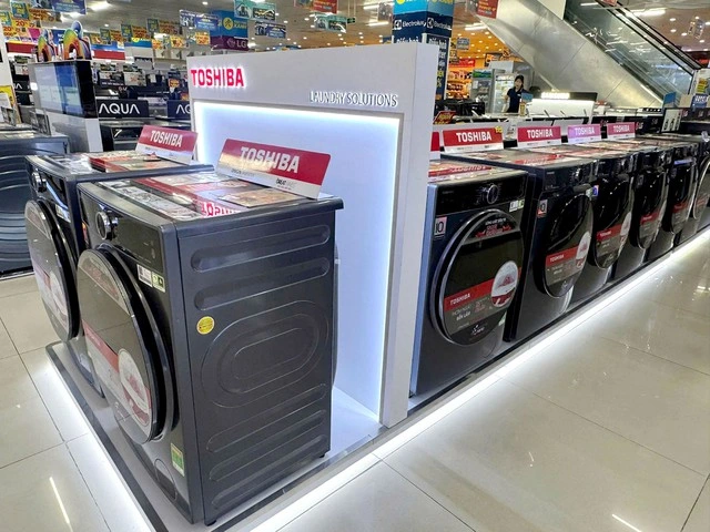 Máy giặt Toshiba tăng trưởng kỷ lục, dẫn đầu doanh số tháng 9 tại Điện máy Xanh - Ảnh 1