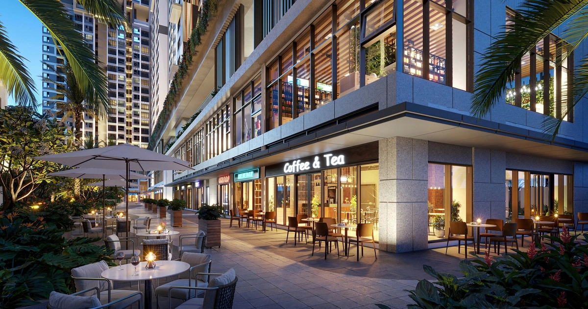 The Gió Riverside ra mắt 35 căn shop khối đế thương mại
