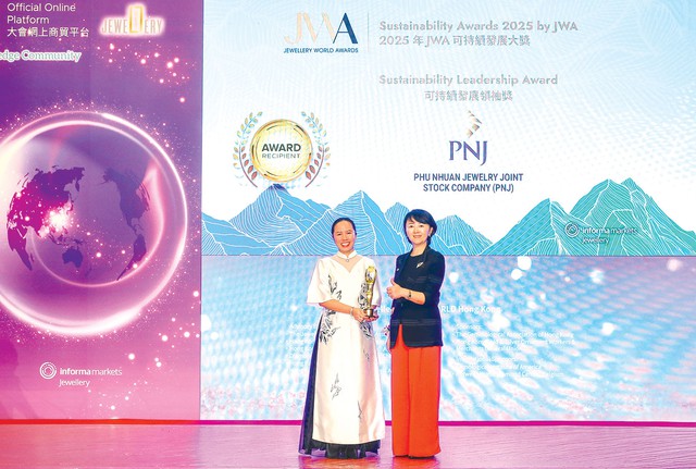 PNJ được JWA vinh danh về phát triển bền vững - Ảnh 1
