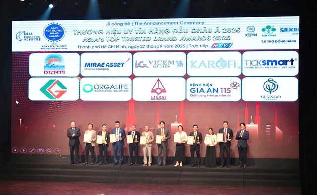 Mirae Asset nhận giải thưởng Top 10 Thương hiệu Uy tín Hàng đầu Châu Á 2025 - Ảnh 2