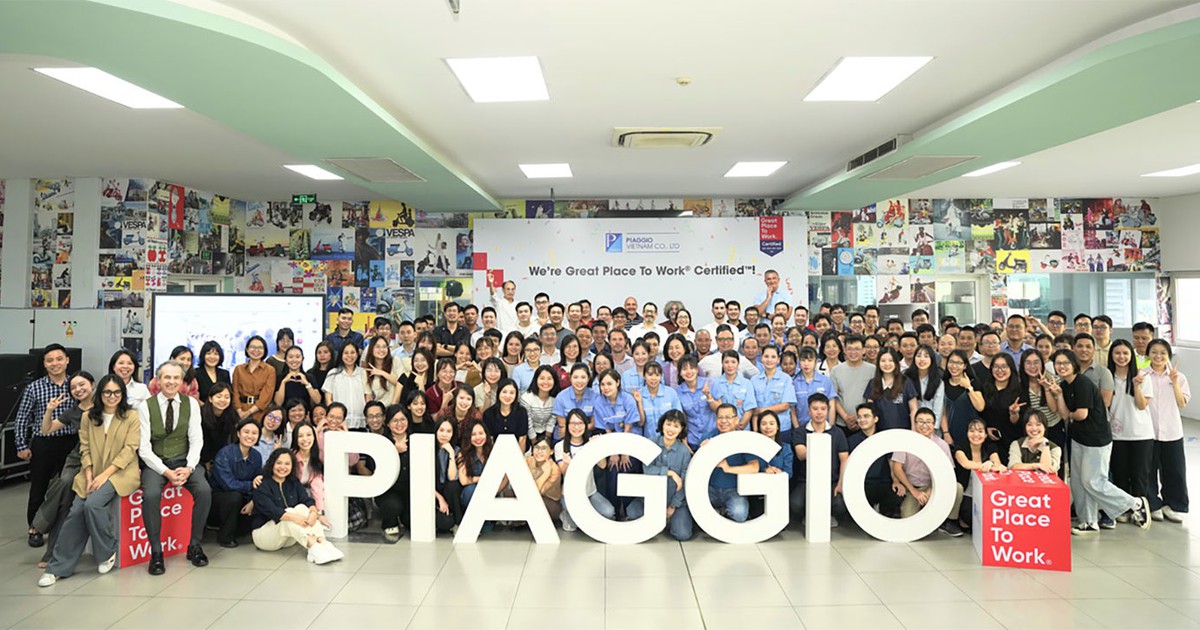 Piaggio Việt Nam đạt Great Place To Work 2025, đề cao giá trị con người
