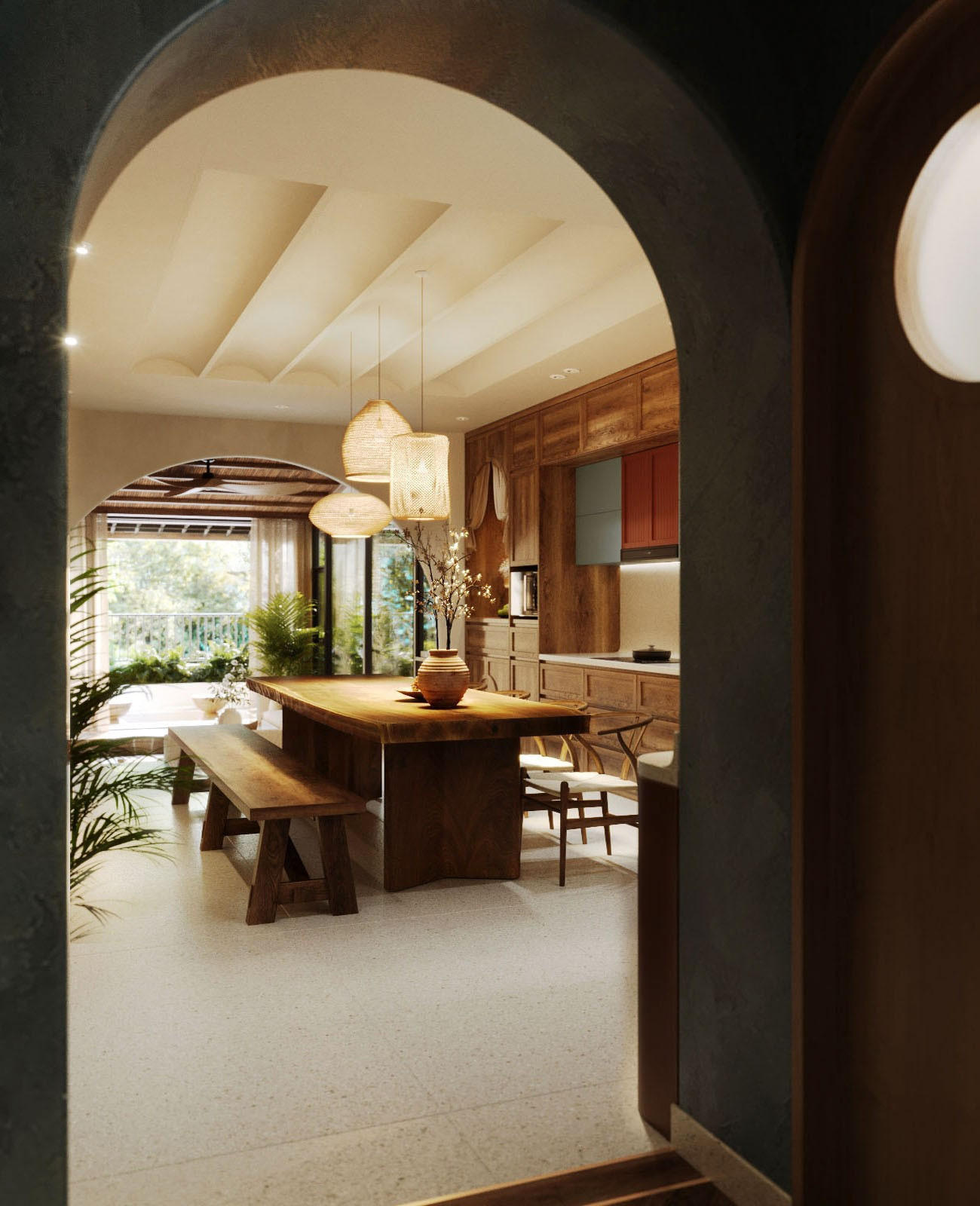 Nhà phố 4 tầng đưa phòng khách và bếp ăn lên tầng cao để tạo sự thoải mái - Ảnh 6