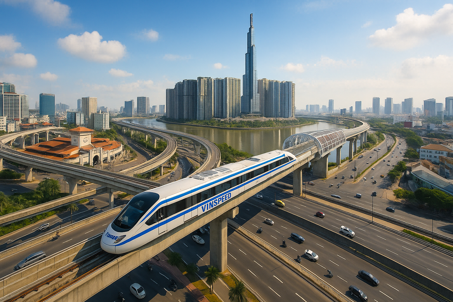 Tuyến đường sắt cao tốc Bến Thành – Cần Giờ: Vingroup dự định xây trong 2 năm, còn Nhật Bản, Pháp, Trung Quốc làm bao lâu? - Ảnh 1