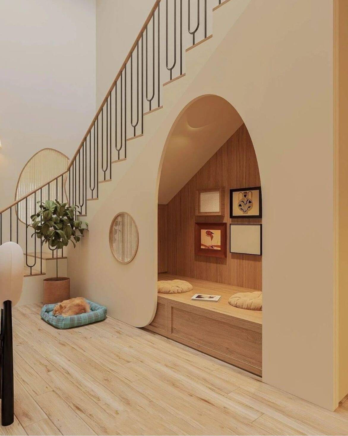 Những ý tưởng biến gầm cầu thang thành không gian sinh hoạt đáng mơ ước - Ảnh 3