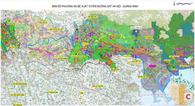 Chi tiết bản đồ và vị trí 4 nhà ga quan trọng của tuyến đường sắt Hà Nội - Quảng Ninh do VinSpeed triển khai - Ảnh 1