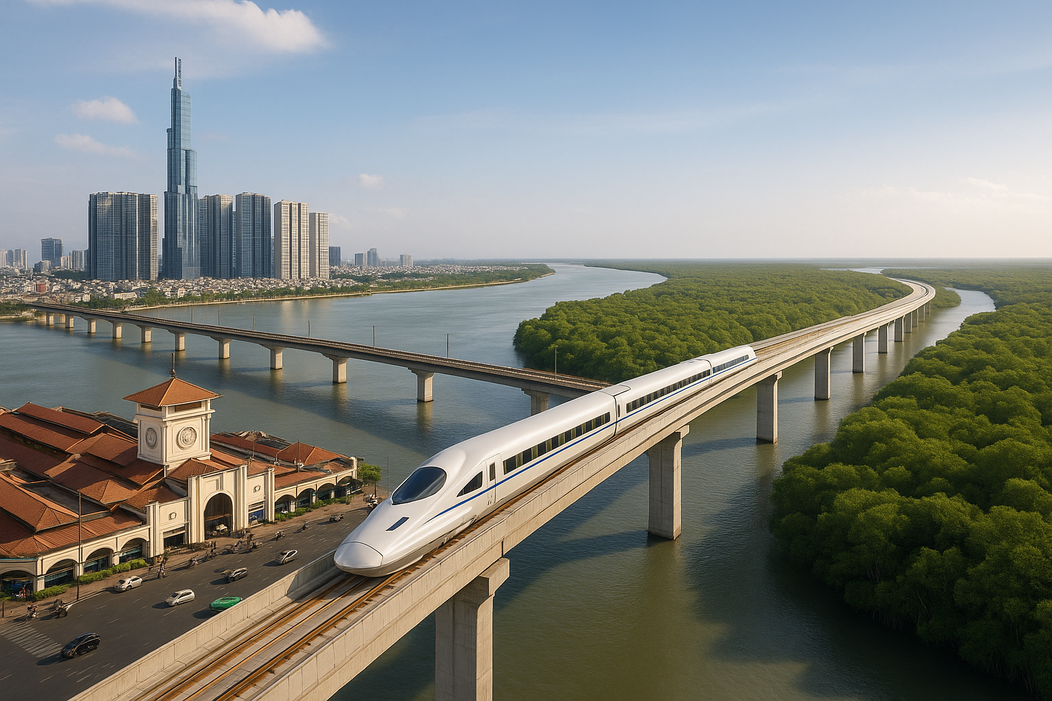 Tuyến đường sắt cao tốc Bến Thành – Cần Giờ: Vingroup dự định xây trong 2 năm, còn Nhật Bản, Pháp, Trung Quốc làm bao lâu? - Ảnh 8