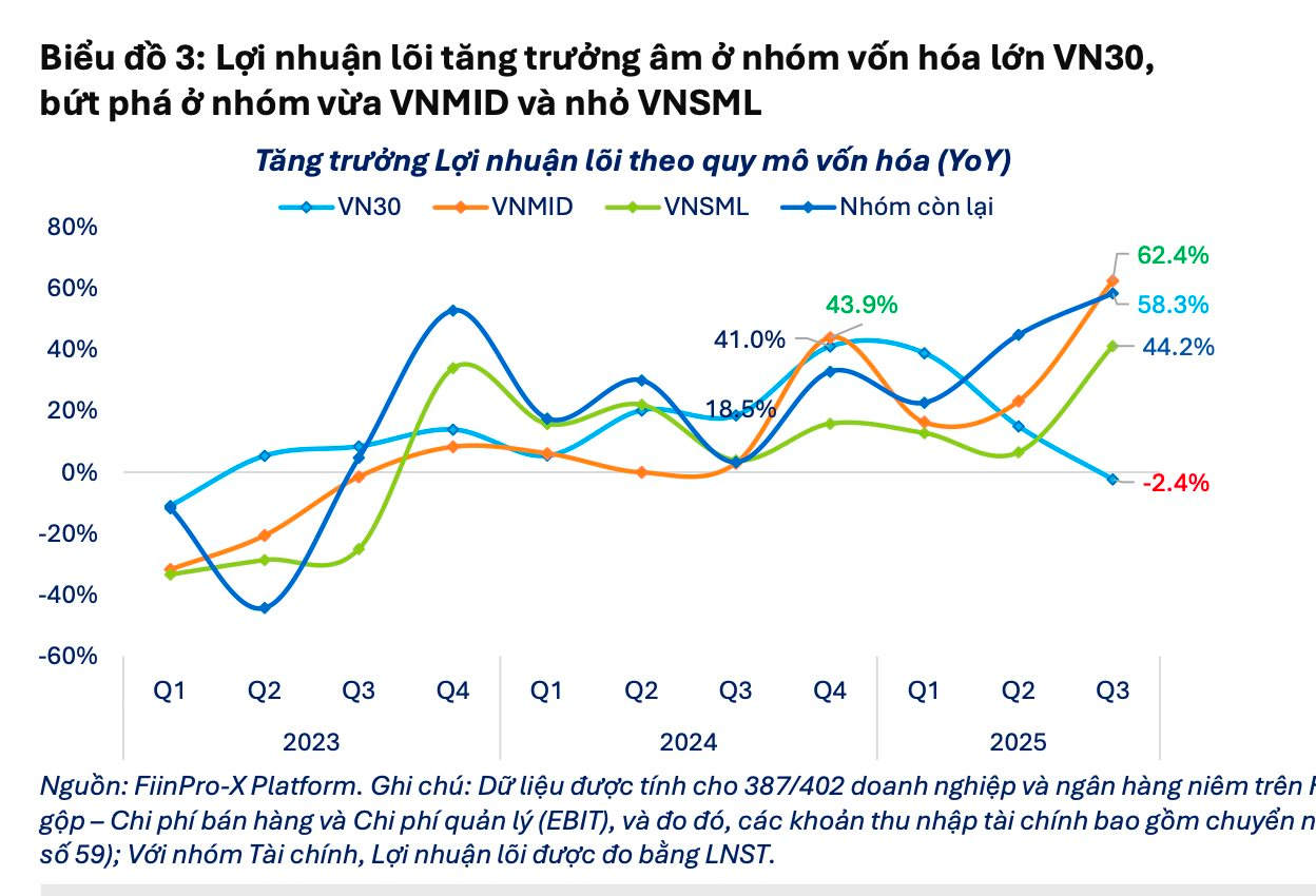 "Tín hiệu lạ" từ mức tăng trưởng lợi nhuận đột biến trong mùa báo cáo quý 3 - Ảnh 3