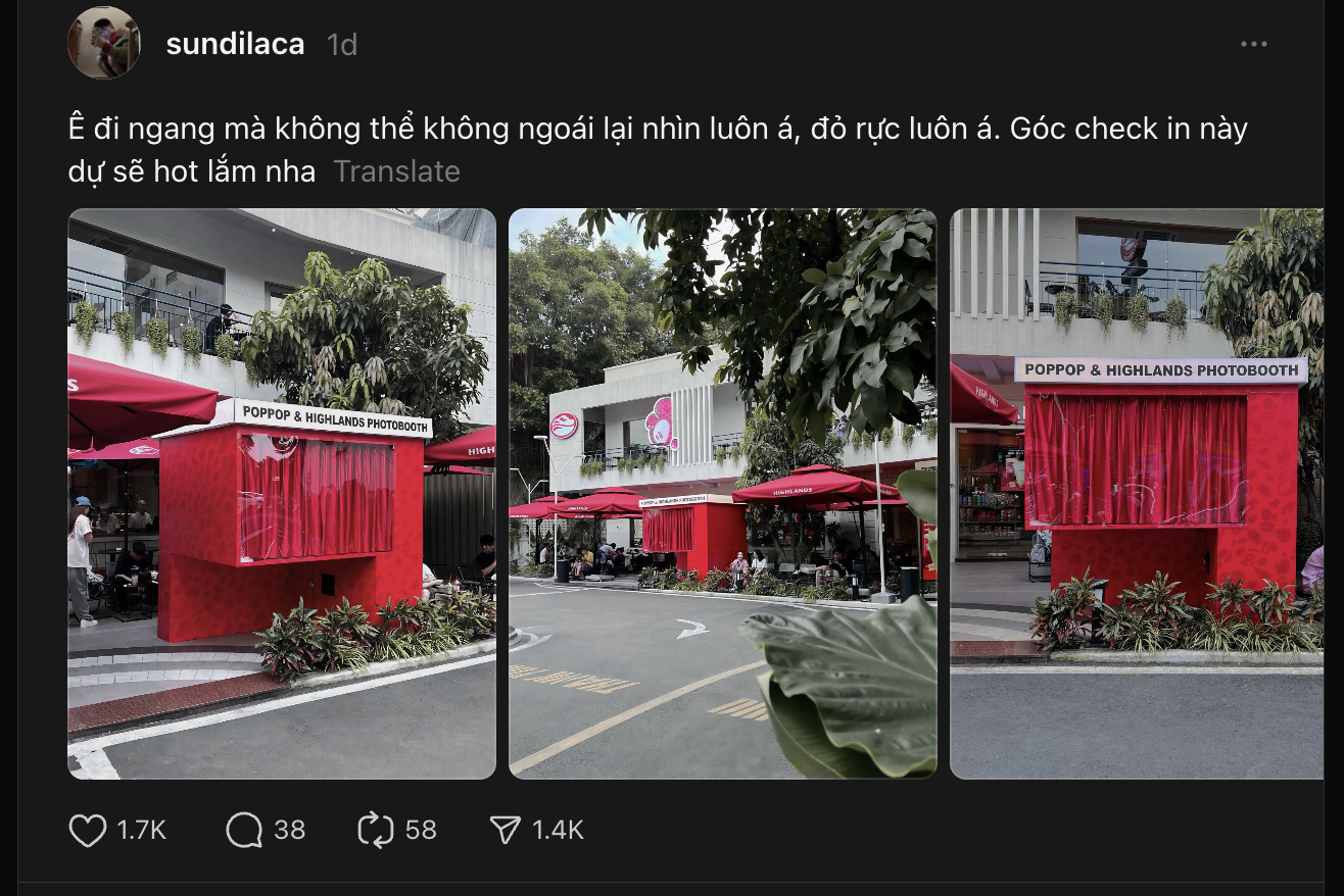 Chiêu hút khách mới của ông lớn Highlands Coffee: Đặt photobooth tại cửa hàng, cứ mua nước là được chụp ảnh free - Ảnh 1