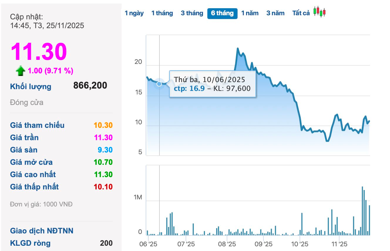Chủ tịch và Tổng Giám đốc thoái gần hết vốn, cổ phiếu "bốc đầu" tăng kịch trần - Ảnh 1