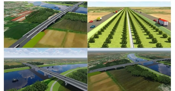 Hình ảnh thiết kế tuyến đường 10 làn xe nối trung tâm Thái Bình với Phố Hiến