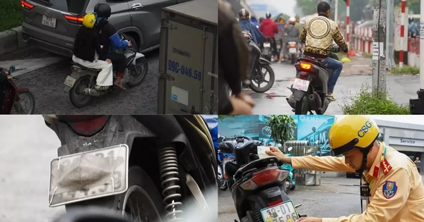 Muôn kiểu chiêu trò che biển né ‘mắt thần’ AI trên đường phố Hà Nội