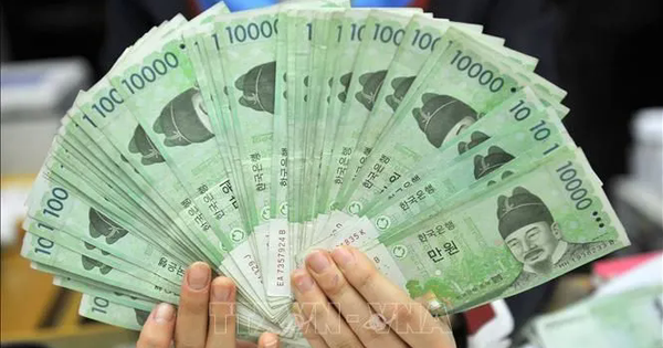 Đồng Won mất giá mạnh