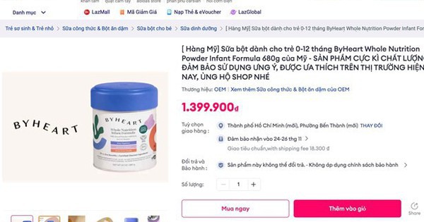 Sữa ByHeart nhiễm khuẩn: Cảnh báo người tiêu dùng Việt
