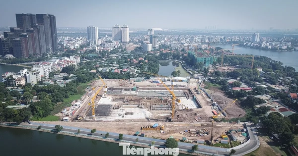 Hà Nội: Đại công trường Nhà hát Ngọc Trai gấp rút thi công