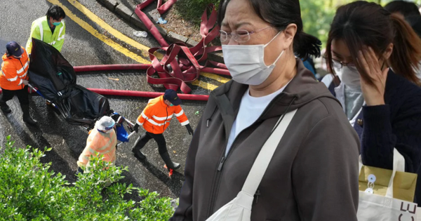 Hong Kong (Trung Quốc) chìm trong tang thương: Hàng dài người thân bật khóc nức nở khi nhận dạng nạn nhân trong thảm hoạ cháy 8 toà chung cư