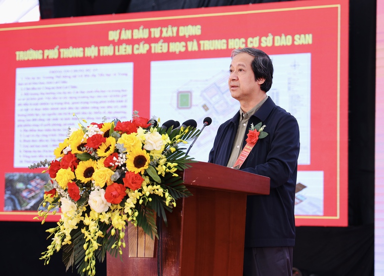 TỔNG THUẬT: Khởi công xây dựng các trường phổ thông nội trú tại các xã biên giới đất liền - Ảnh 28