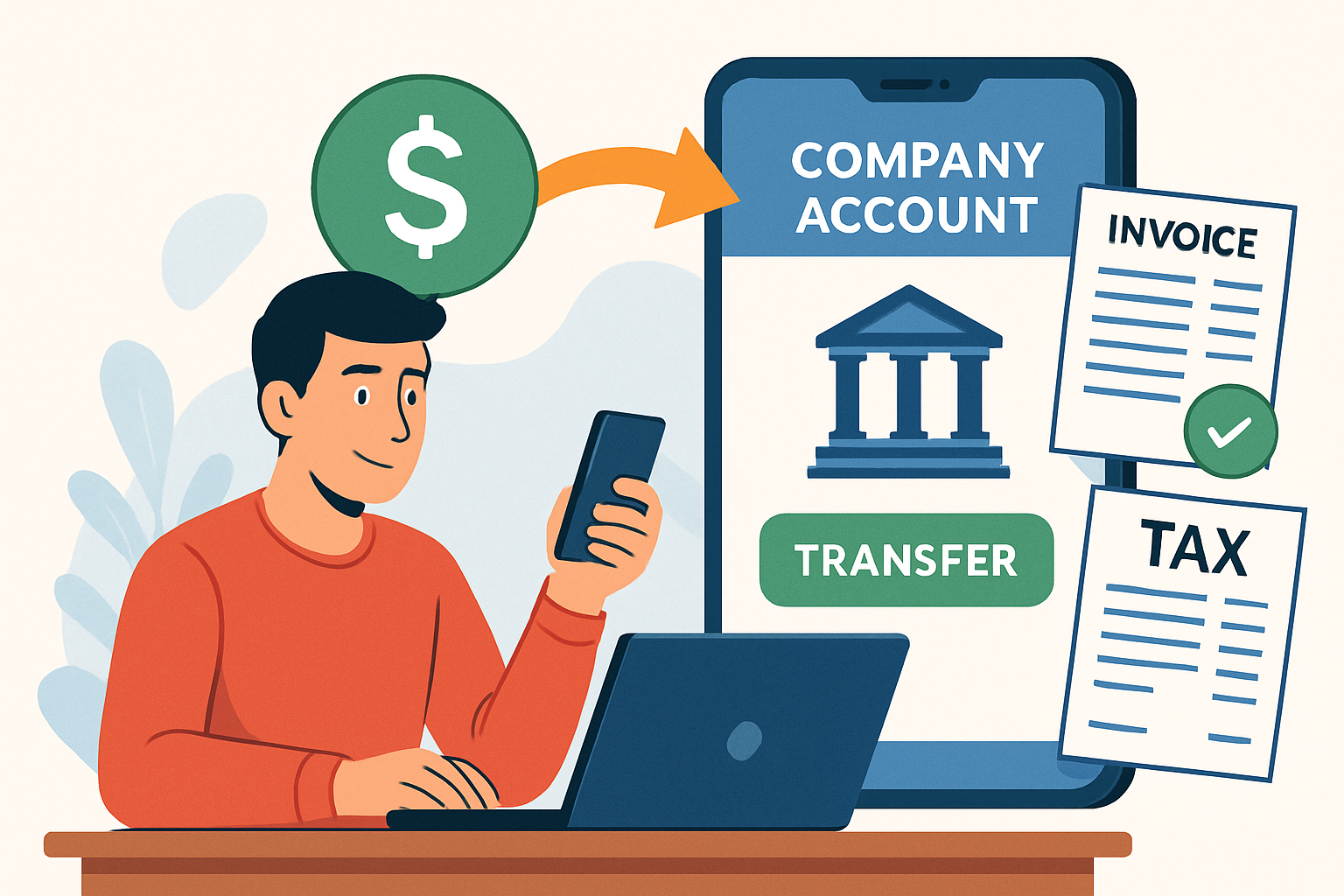 Cá nhân chuyển tiền vào tài khoản công ty rồi cung cấp thông tin công ty để xuất hóa đơn có được không? Hạch toán ghi nhận như thế nào? - Cơ quan Thuế trả lời - Ảnh 1