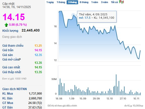 Đón loạt tin vui, cổ phiếu Novaland "tím lịm" với thanh khoản bùng nổ - Ảnh 1